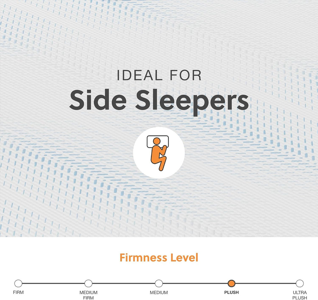 Signature Design by Ashley Millennium Luxury Gel Memory Foam Traditional 14 Inch Cushion Firm Mattress in a Box for Cool Sleep and Pressure Relief, Queen, White