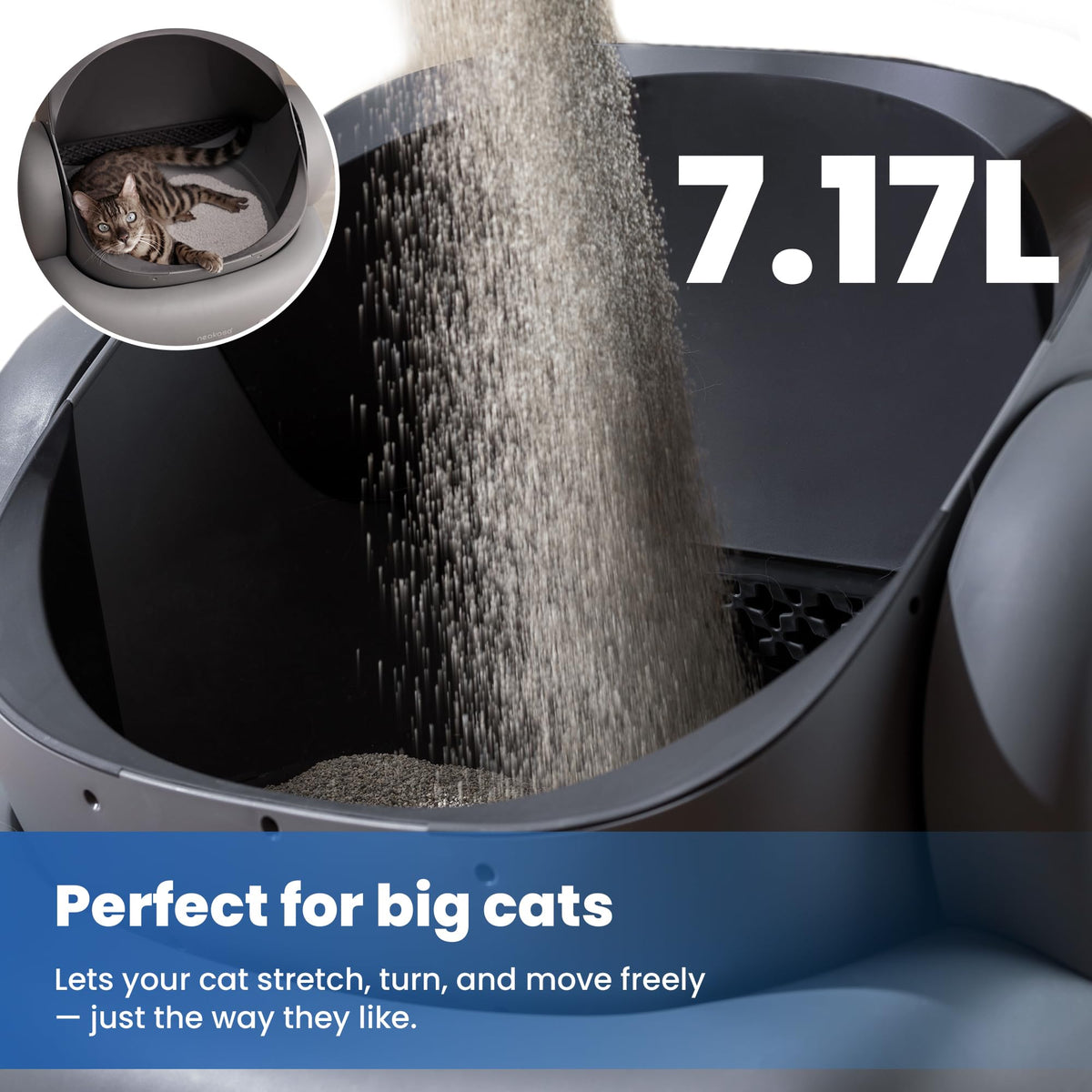 Neakasa M1 Plus Automatic Cat Litter Box with 2-Year Protection Plan