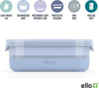 Ello 3.7 Cup Plastic Meal Prep Containers, 10 Pc, 5 Pack, Elderberry