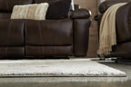 Signature Design by Ashley Wyscott Living Room Rug, 8x10 Modern Abstract | 17 mm high-low pile polyester and polypropylene, Exact 7'10" x 10'3" dimensions, Natural jute backing