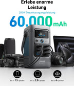 Anker SOLIX C200 DC Portable Power Station, 192Wh, 200W, Outdoor Camping