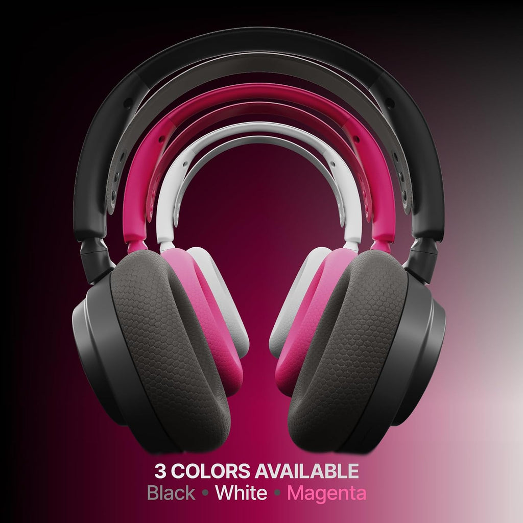 SteelSeries Arctis Nova 7 Wireless Gen 2 - Wireless Gaming Headset for PC - Compatible with PC, PS5, Switch & more - Mobile App Control - 50+ HR with Fast Charge - Mixable 2.4GHz/Bluetooth - Magenta
