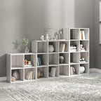 Signature Design by Ashley 8 Cube Storage Organizer Bookcase, Whitewash | Vertical or horizontal setup, Sturdy engineered wood (MDF/particleboard/plywood) and decorative laminate, Paxberry Series