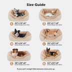 INVENHO Medium Dog Beds for Medium Dogs Washable, Rectangle Dog Bed Medium Size Dog, Orthopedic Dog Bed, Warming Soft Calming Sleeping Puppy Bed Durable Pet Bed with Anti-Slip Bottom M(30"x24"x9")