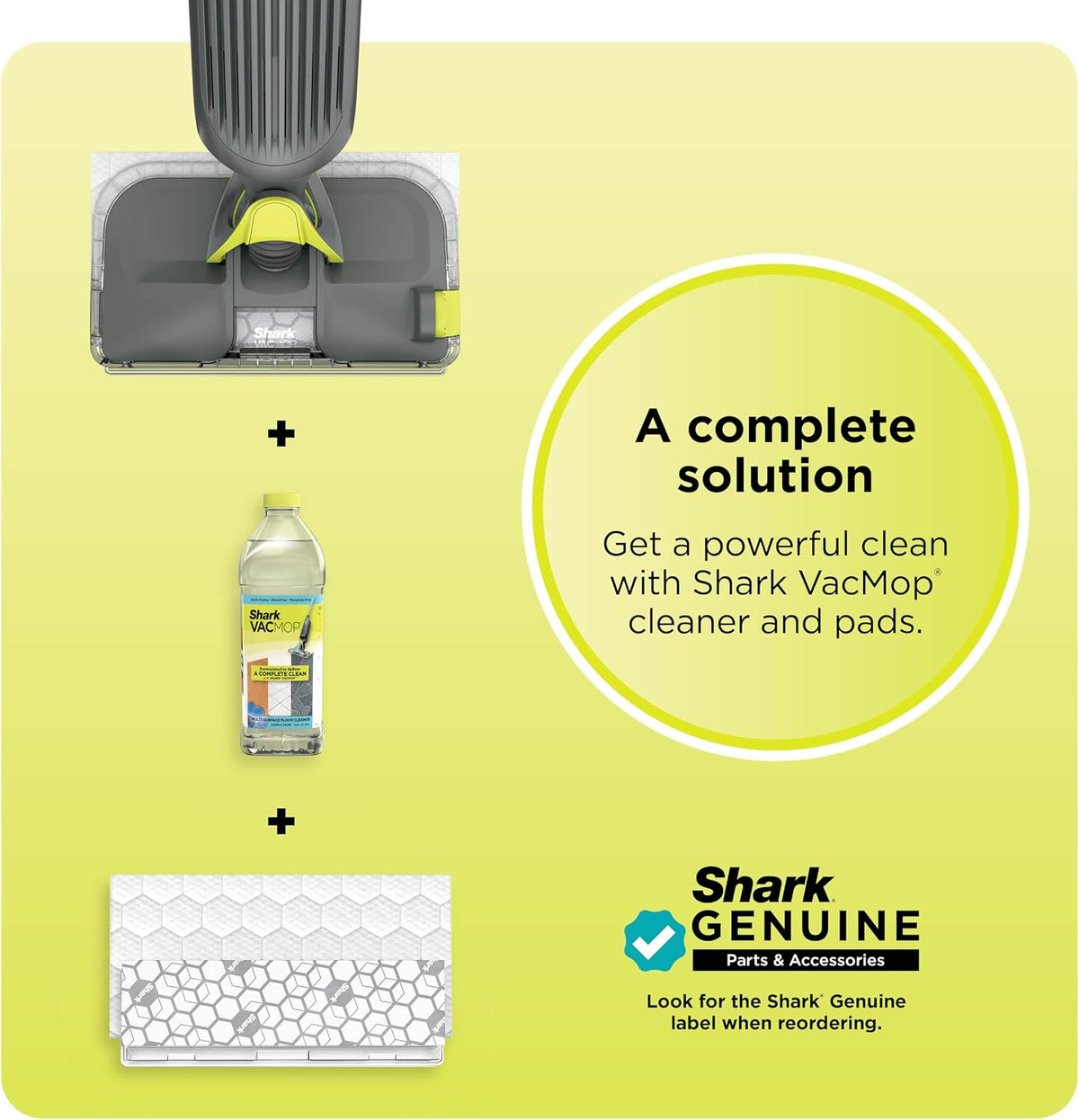 Shark VACMOP Cordless Vacuum & Spray Mop, Gray, VM252