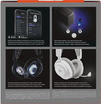 SteelSeries Arctis Nova 7 Wireless Gen 2 - Wireless Gaming Headset for PC - Compatible with PC, PS5, Switch & more - Mobile App Control - 50+ HR with Fast Charge - Mixable 2.4GHz/Bluetooth - White