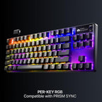 SteelSeries Apex Pro TKL Wireless Gen 3 - Wireless Gaming Keyboard - Adjustable Actuation Hall Effect Switches; Game-Ready Presets - Rapid Trigger, Protection Mode, Rapid Tap/SOC - English QWERTY