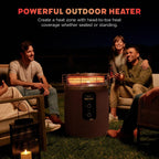 Ninja Fireside360 Fire Pit/Heater, 80,000 BTU, 3 Modes, Rust | Ninja Fireside360 offers flame, heat, or both with up to 80,000 BTUs, hassle-free dial control, and smokeless design