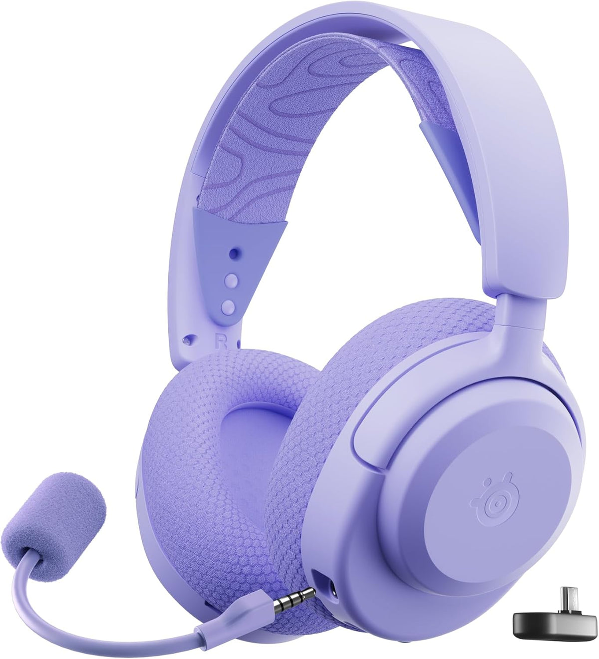SteelSeries Arctis Nova 3P Wireless - PS5 Headset - Gaming Headset - Mobile App Control - 40 HR Battery with fast charging - Compatible with PlayStation, PC, Switch - 2.4GHz/Bluetooth - Lavender