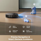 dreame D30 Ultra Robot Vacuum and Mop, Detangling with TriCut Brush
