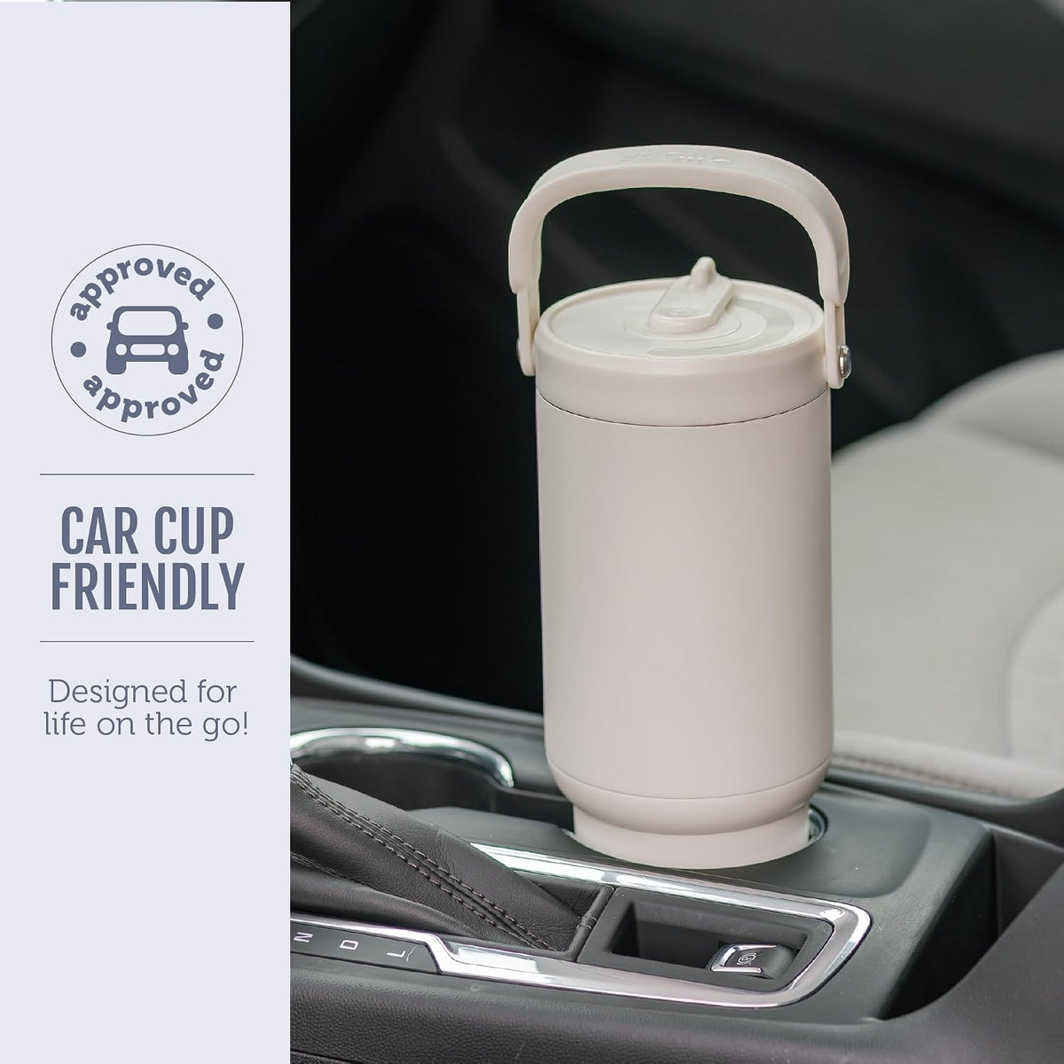 Ello Oasis Go+ 26oz Insulated Stainless Steel Tumbler with Straw, Porcelain
