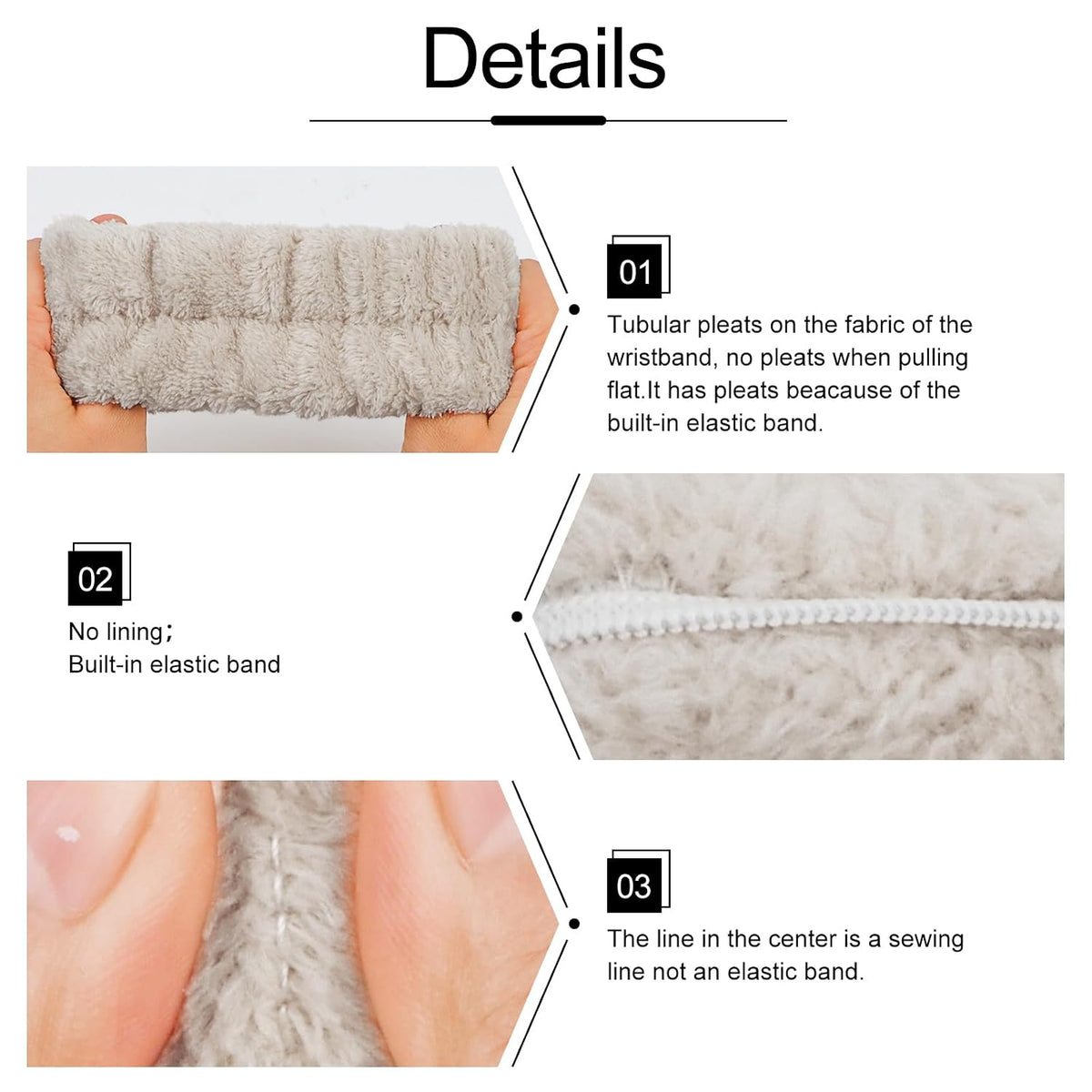 WHAVEL 6PCS Spa Headband and Wristbands Set for Washing Face Makeup