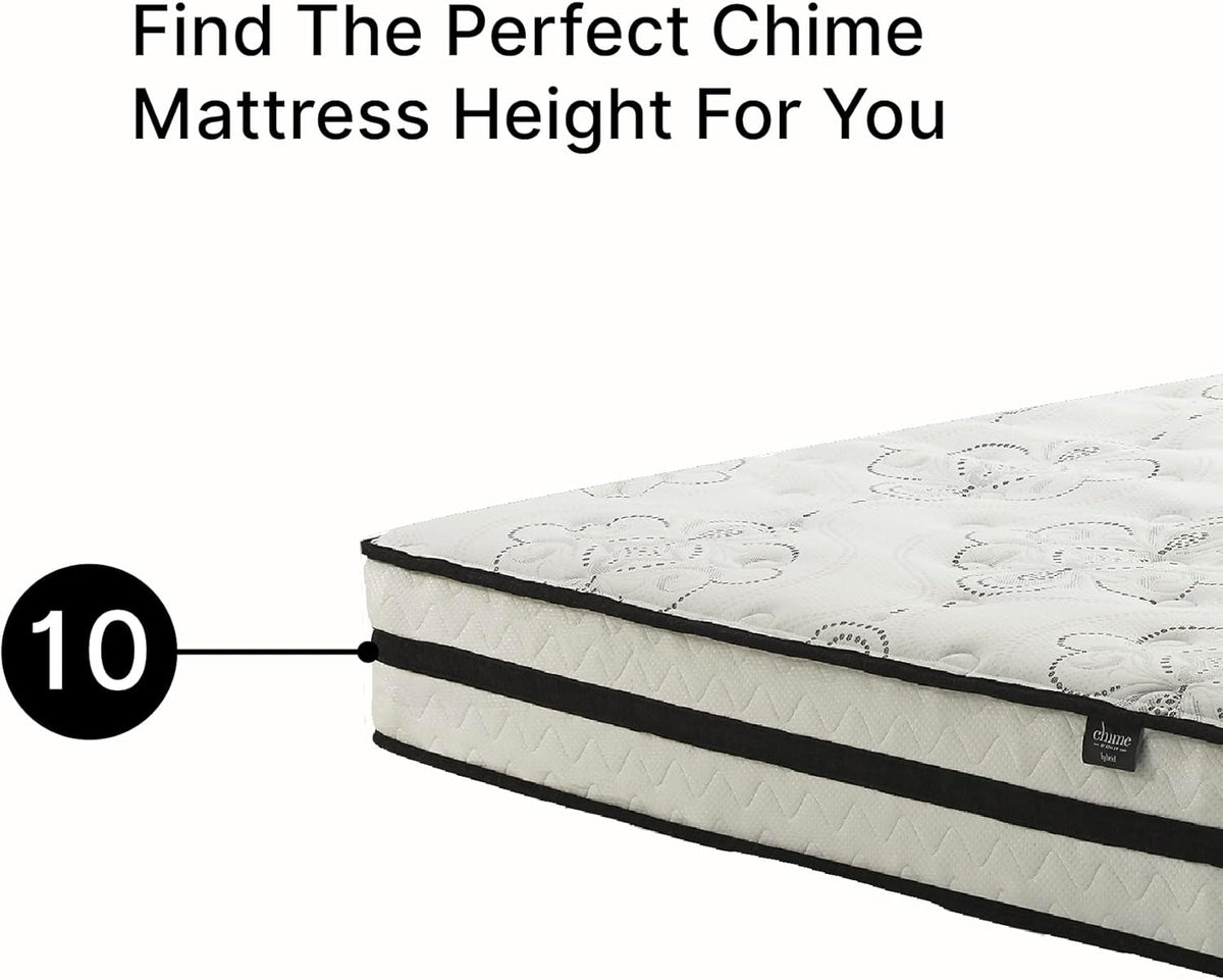 Signature Design by Ashley Queen Mattress, 10 Inch Medium Firm Hybrid