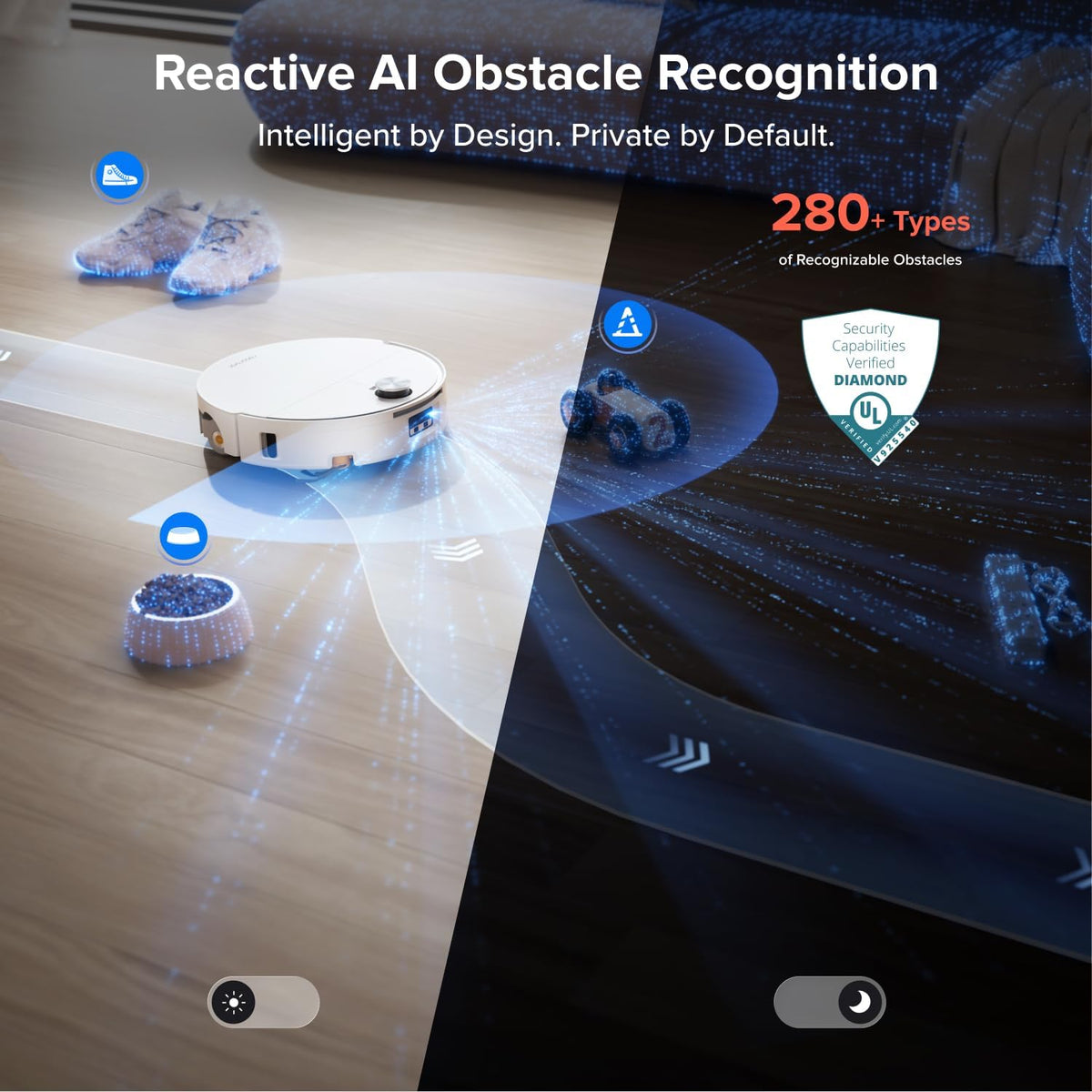 roborock Qrevo Edge 2 Flow Robot Vacuum Cleaner with Mop, 35,000 Pa Suction
