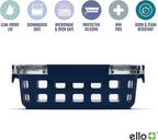 Ello Duraglass Mixed Meal Prep Sets Leak-Proof Glass Food Storage Containers with Silicone Sleeves and Airtight BPA-Free Lids, Dishwasher, Microwave, and Freezer Safe