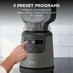 Ninja BlendPro Kitchen System, 72oz Blender, 5-Cup Processor, Beige, BO402 | Total Crushing presets for smoothies, ice crush, purees & extracts. 72-oz blender + 5-cup processor + 18-oz cup. 1200W.