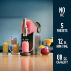 Ninja SLUSHi Professional Frozen Drink Maker with RapidChill Technology, Frozen Drink & Slushie Machine, 5 Preset Programs, Frozen Margaritas, Frappés, and More, Grey, FS301C, (Canadian Version) | RapidChill technology, 5 presets, no ice required