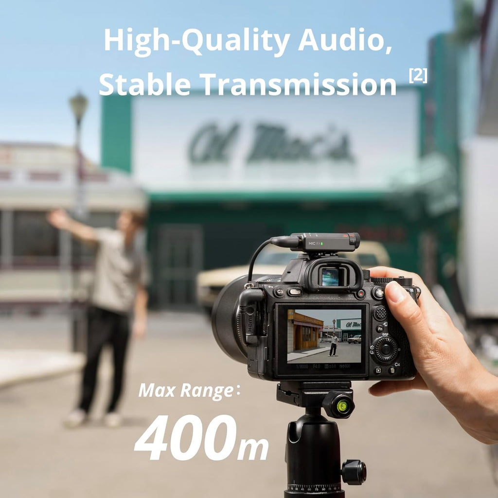 DJI Mic Mini (2 TX + 1 RX), Ultralight, Detail-Rich Audio