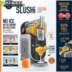 Ninja FS300 SLUSHi 72oz. Frozen Drink & Slushie Machine (Renewed) Bundle with Deco Essentials Collapsable Water Bottle BPA Free 24oz Gray/Stainless and 1 YR CPS Enhanced Protection Pack