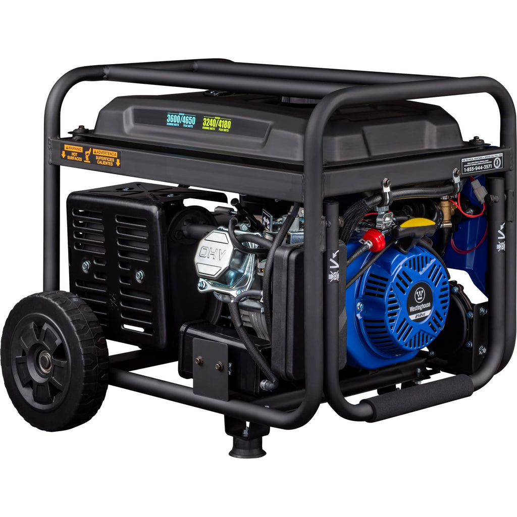 Westinghouse 4650 Peak Watt Portable Generator, RV Ready 30A Outlet, Gas Powered, CO Sensor