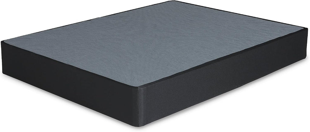 Signature Design by Ashley California King Box Spring Foundation, Black | Sturdy metal cal king box spring alternative, Removable fabric cover, Folds flat, Black/gray, Foundation Series