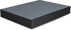 Signature Design by Ashley California King Box Spring Foundation, Black | Sturdy metal cal king box spring alternative, Removable fabric cover, Folds flat, Black/gray, Foundation Series