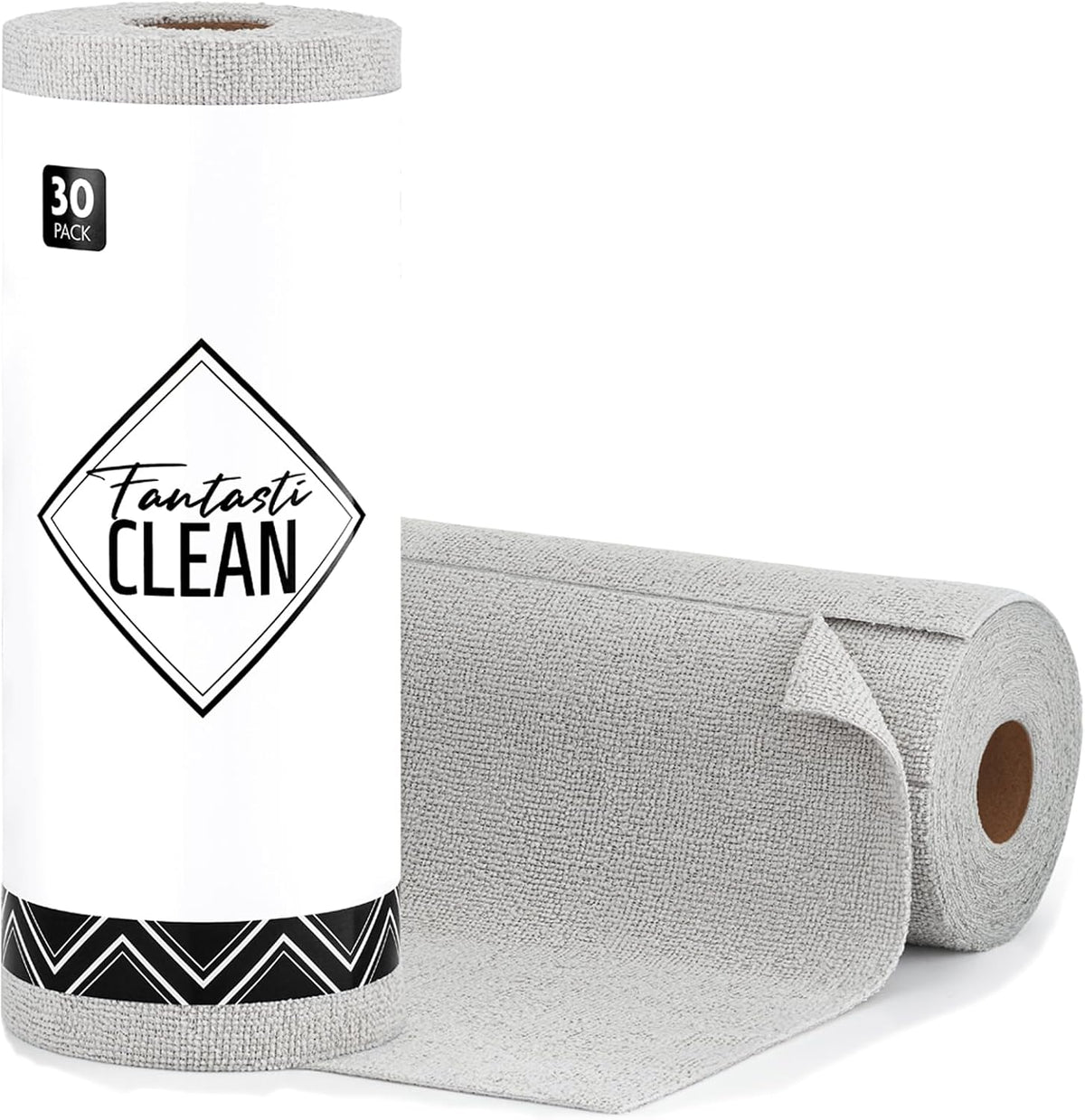 Fantasticlean Microfiber Cleaning Cloth Roll -75 Pack, 12" x 12" (Pink)