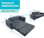 Intex Inflatable Pull-Out Sofa Convertible Queen Size Air Mattress