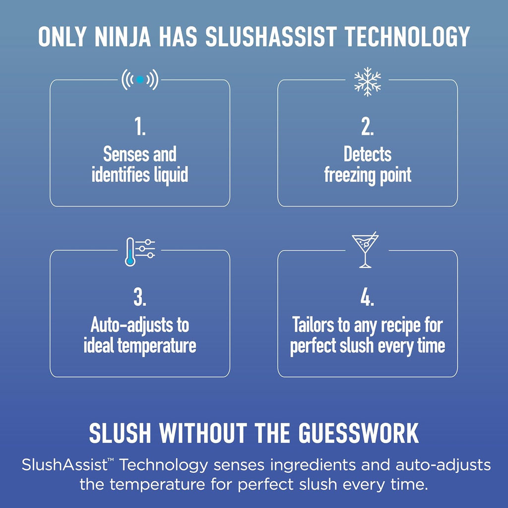 Ninja SLUSHi MAX Smart Frozen Drink Maker, 12+ Servings, Peach, FS605 | 2X BIGGER & 2X FASTER than the original Ninja SLUSHi, SlushAssist Technology, XXL 150 oz vessel, 12+ servings