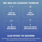 Ninja SLUSHi MAX Smart Frozen Drink Maker, 12+ Servings, Peach, FS605 | 2X BIGGER & 2X FASTER than the original Ninja SLUSHi, SlushAssist Technology, XXL 150 oz vessel, 12+ servings