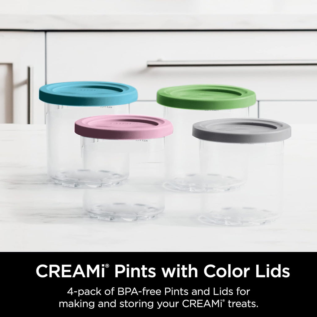 Ninja CREAMi 7-in-1 Ice Cream Maker, Includes (5) Pints, for Ice Cream, Gelato, Sorbet ,Milkshakes, Mix-ins, Smoothie Bowls & More