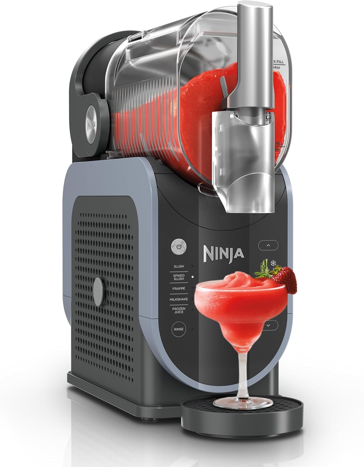 Ninja SLUSHi FS301LAA Frozen Beverage and Granite Maker with RapidChill Technology, 2.6 L (88 oz), 5 Automatic Programs, Ideal for Daisies, Strikes and More, Premium Design, Black, FS301LAA