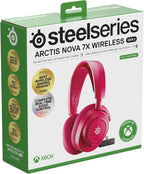 SteelSeries Arctis Nova 7X Wireless Gen 2 - Xbox Headset - Gaming Headset - Mobile App Control - 50+ HR with Fast Charge - Compatible with Xbox PC, Switch & More - Mixable 2.4GHz/Bluetooth - Magenta