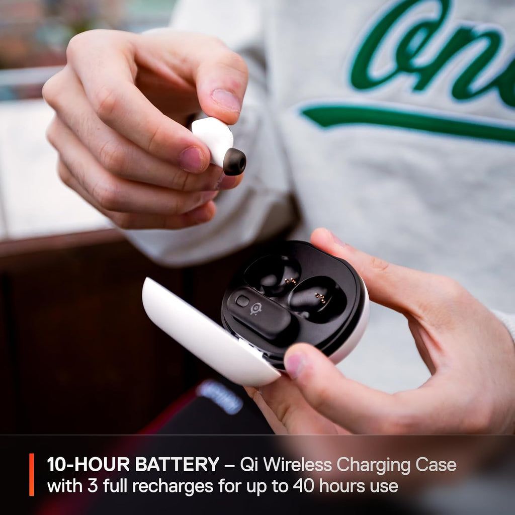 SteelSeries Arctis GameBuds for PS5 - Wireless Gaming Earbuds - 2.4GHz + BT 5.3 - ANC/Transparency - IP55 Water Resistant - 40H Battery - Wireless Charging - PS5, PC, Switch 2, Mobile - White