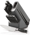 Ninja® Never Dull™ 14-Pc Knife System, Built-in Sharpener, Black, K32014 | Stays razor-sharp 10+ years. German stainless steel blades. A few swipes of the foolproof sharpener restores a superior edge.