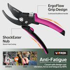 8.5" Garden Secateurs for Small Hands, Professional Bypass Pruner