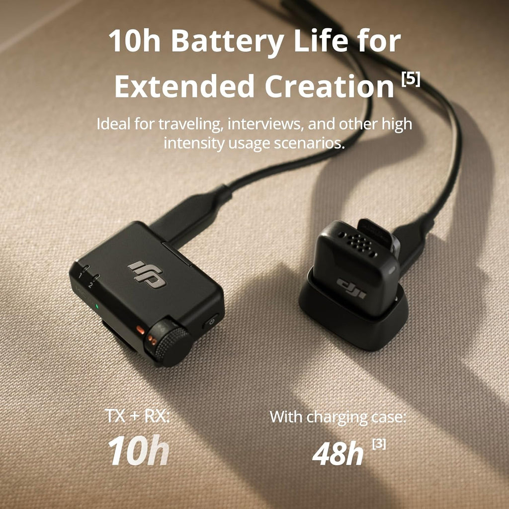 DJI Mic Mini (2 TX + 1 RX), Ultralight, Detail-Rich Audio