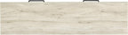 Signature Design by Ashley Cambeck 6 Drawer Dresser, Farmhouse White Wood | 59"W double dresser in engineered wood and decorative laminate, 6 drawers with faux linen lining, Includes tip restraint