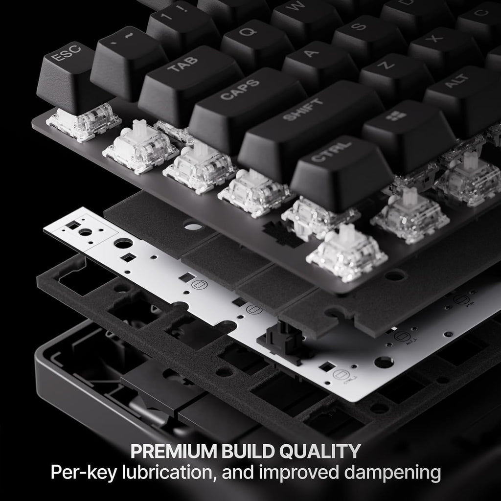 SteelSeries Apex Pro TKL Wireless Gen 3 - Wireless Gaming Keyboard - Adjustable Actuation Hall Effect Switches; Game-Ready Presets - Rapid Trigger, Protection Mode, Rapid Tap/SOC - English QWERTY
