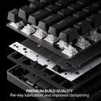 SteelSeries Apex Pro TKL Wireless Gen 3 - Wireless Gaming Keyboard - Adjustable Actuation Hall Effect Switches; Game-Ready Presets - Rapid Trigger, Protection Mode, Rapid Tap/SOC - English QWERTY