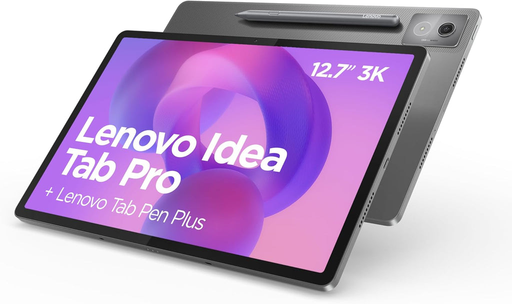 Lenovo Idea Tab Pro Android Tablet | 12.7 inch Full HD Display | MediaTek Dimensity 8300 | 128GB | Wi-Fi 6 | 8GB RAM | Luna Grey + Pen