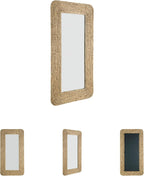 Signature Design by Ashley Norigan Casual Full Length Floor Mirror with Thick Frame, Light Brown