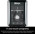 Ninja CREAMi Deluxe Ice Cream & Frozen Treat Maker, Includes (4) Family-Sized 24 oz. Tubs, for Ice Cream, Sorbet, Milkshakes, Frozen Yogurt, & More, 11-in-1, XL Capacity, Silver