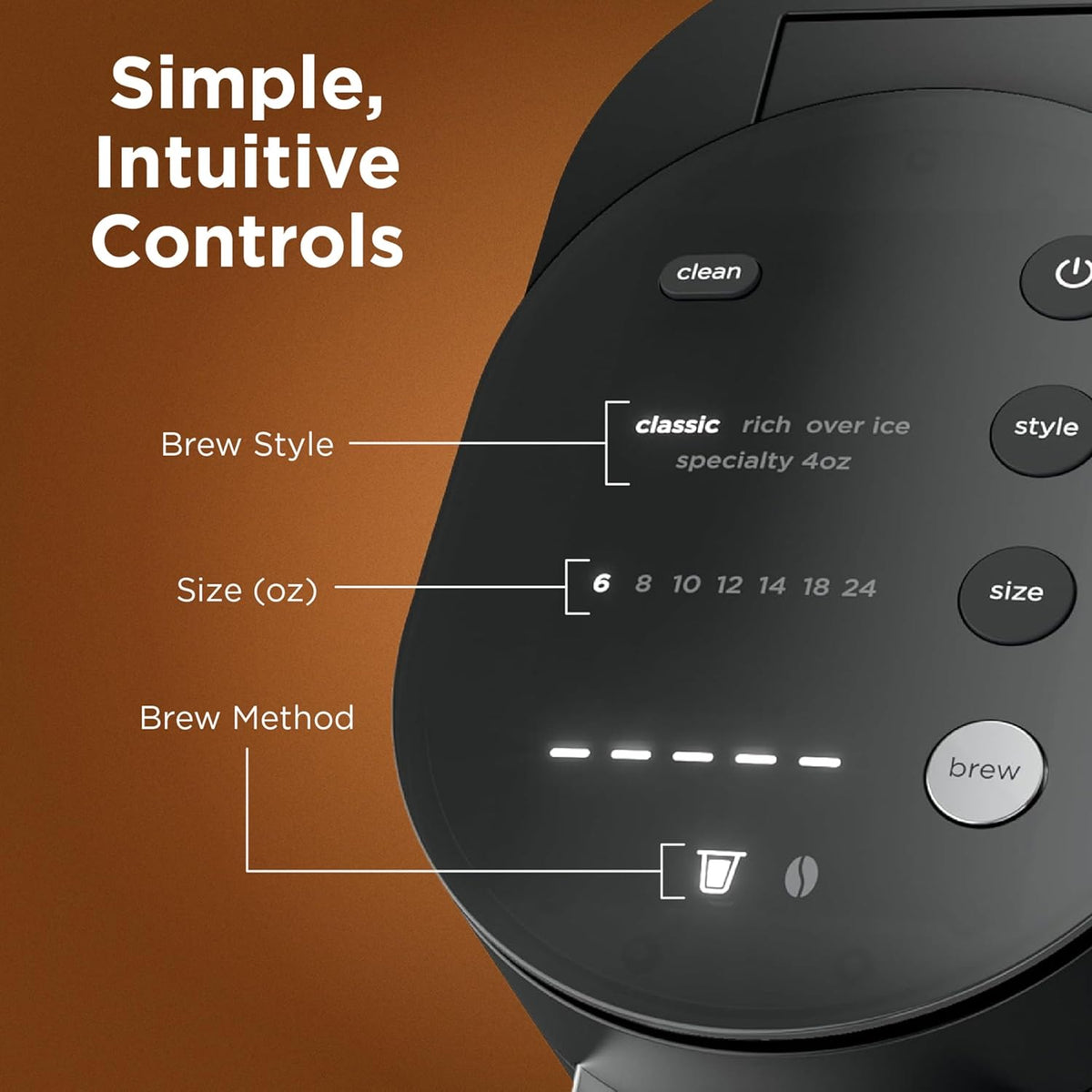 Ninja Single Serve Coffee Maker - Combo Machine, K-Cup Pods and Grounds | 4 Styles of Brewing, up to 24 Oz Cup Sizes, 56 Oz Removable Reservoir, Black, PB051