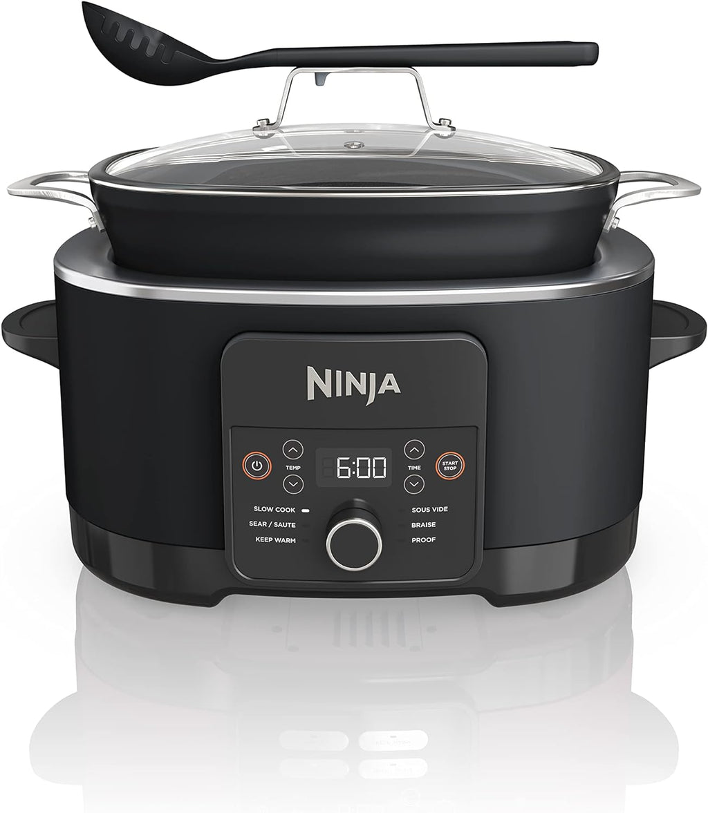 Ninja® PossibleCooker™ PLUS 12-in-1, 8.5-qt, Black, MC1010 | 12-in-1 replaces 12 appliances, Sous Vide & Proof, glass lid, nonstick oven-safe pot to 500°F, cooker-to-oven-to-table.