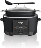 Ninja® PossibleCooker™ PLUS 12-in-1, 8.5-qt, Black, MC1010 | 12-in-1 replaces 12 appliances, Sous Vide & Proof, glass lid, nonstick oven-safe pot to 500°F, cooker-to-oven-to-table.