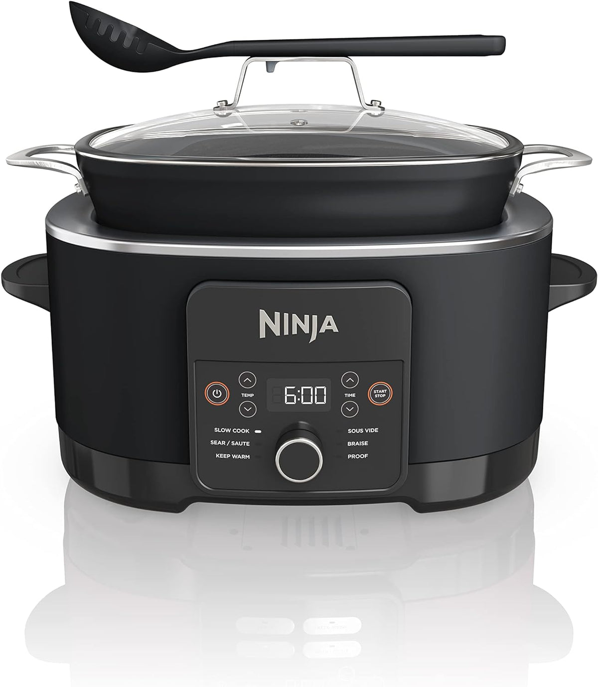 Ninja® PossibleCooker™ PLUS 12-in-1, 8.5-qt, Black, MC1010 | 12-in-1 replaces 12 appliances, Sous Vide & Proof, glass lid, nonstick oven-safe pot to 500°F, cooker-to-oven-to-table.