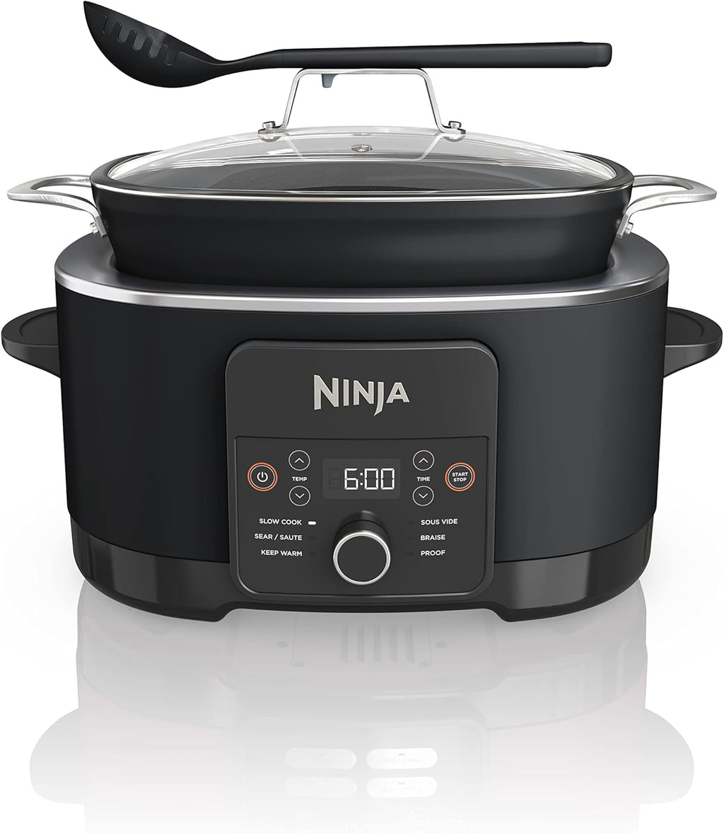 Ninja® PossibleCooker™ PLUS 12-in-1, 8.5-qt, Black, MC1010 | 12-in-1 replaces 12 appliances, Sous Vide & Proof, glass lid, nonstick oven-safe pot to 500°F, cooker-to-oven-to-table.