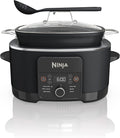 Ninja® PossibleCooker™ PLUS 12-in-1, 8.5-qt, Black, MC1010 | 12-in-1 replaces 12 appliances, Sous Vide & Proof, glass lid, nonstick oven-safe pot to 500°F, cooker-to-oven-to-table.