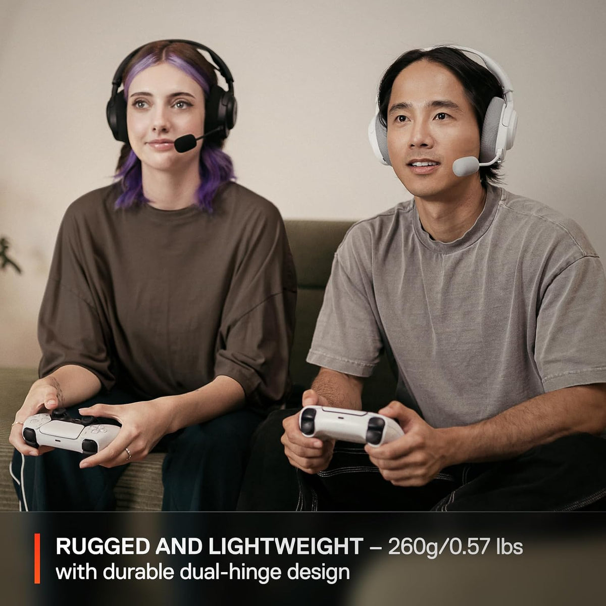 SteelSeries Arctis Nova 3P Wireless - PS5 Headset & PC Gaming Headset - Mobile App Control - 40 HR Battery with fast charging - Compatible with PlayStation, PC, Switch - 2.4GHz/Bluetooth - White